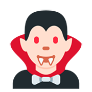 🧛🏻‍♂️ Emoji Homem Vampiro: Pele Clara na Twitter Twemoji 2.5.