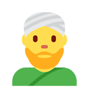 Emoji 👳‍♂️ Uomo Con Turbante su Twitter Twemoji 2.5.