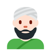 👳🏻 Emoji Persona Con Turbante: Tono De Piel Claro en Twitter Twemoji 2.5.