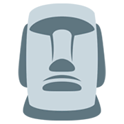 🗿 Emoji Estatua Moái en Twitter Twemoji 2.5.