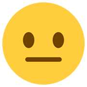 Emoji 😐 Faccina Neutra su Twitter Twemoji 2.5.