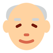 Émoji 👴🏼 Homme âgé : Peau Moyennement Claire sur Twitter Twemoji 2.5.