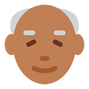 Emoji 👴🏾 Uomo Anziano: Carnagione Abbastanza Scura su Twitter Twemoji 2.5.