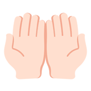 Emoji 🤲🏻 Mani Unite In Alto: Carnagione Chiara su Twitter Twemoji 2.5.