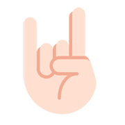 🤘🏻 Emoji Saudação Do Rock: Pele Clara na Twitter Twemoji 2.5.