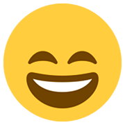 Emoji 😄 Faccina Con Sorriso E Occhi Sorridenti su Twitter Twemoji 2.5.