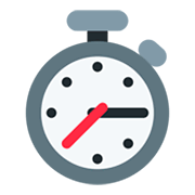 Emoji ⏱️ Cronometro su Twitter Twemoji 2.5.