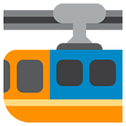 🚟 Emoji Ferrocarril De Suspensión en Twitter Twemoji 2.5.