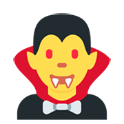 🧛 Emoji Vampiro en Twitter Twemoji 2.5.