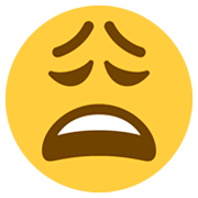 😩 Emoji erschöpftes Gesicht Twitter Twemoji 2.5.