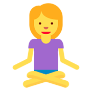 🧘‍♀️ Emoji Mujer En Posición De Loto en Twitter Twemoji 2.5.
