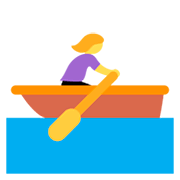 Emoji 🚣‍♀️ Donna In Barca A Remi su Twitter Twemoji 2.5.