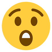 Emoji 😲 Faccina Stupita su Twitter Twemoji 2.6.