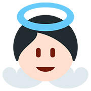 👼🏻 Emoji Bebé ángel: Tono De Piel Claro en Twitter Twemoji 2.6.
