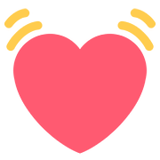 💓 Emoji Corazón Latiendo en Twitter Twemoji 2.6.