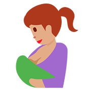 🤱🏽 Emoji Lactancia Materna: Tono De Piel Medio en Twitter Twemoji 2.6.