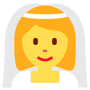 👰 Emoji Person mit Schleier Twitter Twemoji 2.6.