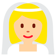 👰🏼 Emoji Person mit Schleier: mittelhelle Hautfarbe Twitter Twemoji 2.6.