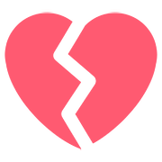 💔 Emoji Corazón Roto en Twitter Twemoji 2.6.