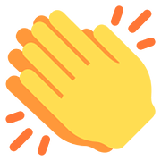 👏 Emoji klatschende Hände Twitter Twemoji 2.6.