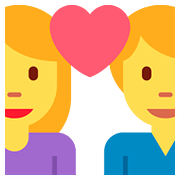 👩‍❤️‍👨 Emoji Pareja Enamorada: Mujer Y Hombre en Twitter Twemoji 2.6.