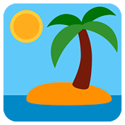 Emoji 🏝️ Isola Deserta su Twitter Twemoji 2.6.