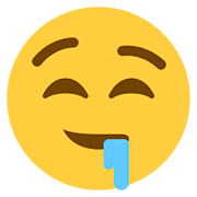 🤤 Emoji sabberndes Gesicht Twitter Twemoji 2.6.