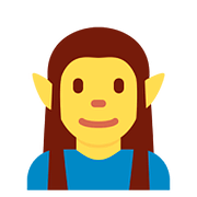 🧝 Emoji Elfo en Twitter Twemoji 2.6.