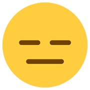 Emoji 😑 Faccina Inespressiva su Twitter Twemoji 2.6.