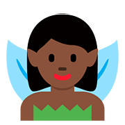 Emoji 🧚🏿 Fata: Carnagione Scura su Twitter Twemoji 2.6.