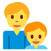 👨‍👦 Emoji Familie: Mann, Junge Twitter Twemoji 2.6.