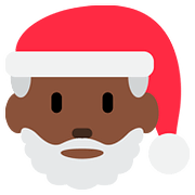 🎅🏿 Emoji Weihnachtsmann: dunkle Hautfarbe Twitter Twemoji 2.6.