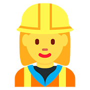 Emoji 👷‍♀️ Operaia Edile su Twitter Twemoji 2.6.