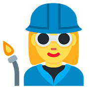 👩‍🏭 Emoji Fabrikarbeiterin Twitter Twemoji 2.6.