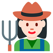 👩🏻‍🌾 Emoji Agricultora: Tono De Piel Claro en Twitter Twemoji 2.6.