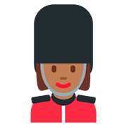 💂🏾‍♀️ Emoji Wachfrau: mitteldunkle Hautfarbe Twitter Twemoji 2.6.