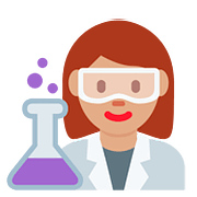 👩🏽‍🔬 Emoji Científica: Tono De Piel Medio en Twitter Twemoji 2.6.