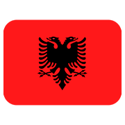 🇦🇱 Emoji Flagge: Albanien Twitter Twemoji 2.6.