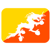 🇧🇹 Emoji Flagge: Bhutan Twitter Twemoji 2.6.