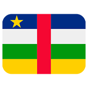 🇨🇫 Emoji Flagge: Zentralafrikanische Republik Twitter Twemoji 2.6.