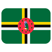 🇩🇲 Emoji Flagge: Dominica Twitter Twemoji 2.6.
