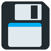Emoji 💾 Floppy Disc su Twitter Twemoji 2.6.