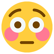 😳 Emoji Cara Sonrojada en Twitter Twemoji 2.6.