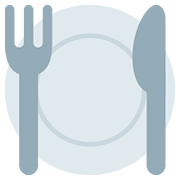 🍽️ Emoji Teller mit Messer und Gabel Twitter Twemoji 2.6.