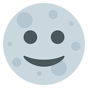 🌝 Emoji Vollmond mit Gesicht Twitter Twemoji 2.6.