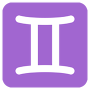 Emoji ♊ Segno Zodiacale Dei Gemelli su Twitter Twemoji 2.6.