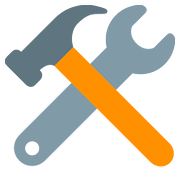 🛠️ Emoji Hammer und Schraubenschlüssel Twitter Twemoji 2.6.