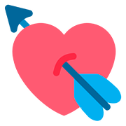 💘 Emoji Corazón Con Flecha en Twitter Twemoji 2.6.