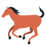 Emoji 🐎 Cavallo su Twitter Twemoji 2.6.