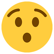 Emoji 😯 Faccina Sorpresa su Twitter Twemoji 2.6.
